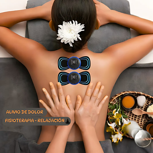 Masajeador Eléctrico EMS Portátil — Alivio Muscular Profundo con 8 Modos