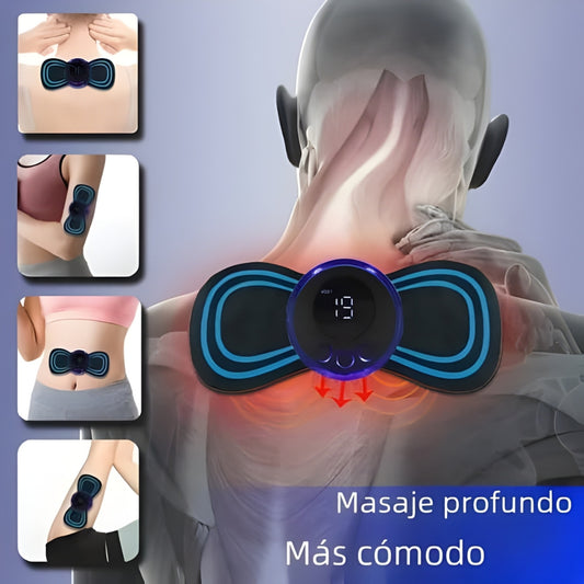 Masajeador Eléctrico EMS Portátil — Alivio Muscular Profundo con 8 Modos